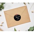 thumbnail image 2 of Darling Souvenir 45 Black Pcs Round Floral Thank You Stickers DIY Envelope Seals-1.6 Inches, 2 of 4