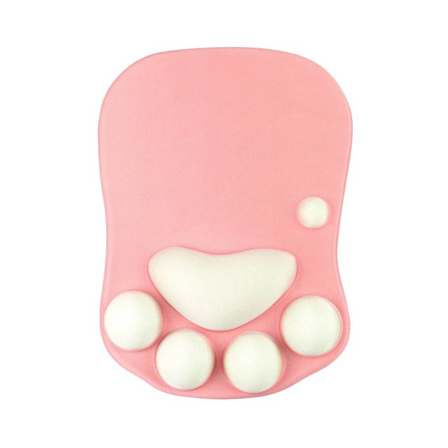 maskred Stylish Cat Paw Gaming Mouse Mat Wrist Protection Non-slide Base Safe Unique DS-017 red plum 1Set
