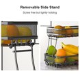 thumbnail image 3 of Amdohai 2 Tier Fruit Storage Basket Kitchen Countertop Organizer with Bold Carbon, 3 of 9