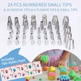thumbnail image 4 of yeacher Professional 170-Piece Cake Decorating Kit with Stainless Steel Turntable, Icing Tips, and Reusable Pastry Bags for Creative Baking Designs, 4 of 6