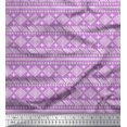 thumbnail image 1 of Soimoi Rayon Crepe Fabric Aztec African Print Fabric by Yard 46 Inch Wide, 1 of 3