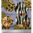 thumbnail image 1 of Soimoi Gray Poly Georgette Fabric Leopard & Wild Animal Skin Print Fabric by Yard 42 Inch Wide, 1 of 3