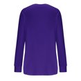 thumbnail image 5 of Yuyuzo T-Shirts à Manches Longues pour Femmes Col Ras du Cou Décontractés Basiques Doux Amples Couleur Unie Hauts d'Automne, 5 of 5