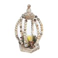 thumbnail image 1 of Led Wood Beaded Pumpkin Open Lantern, 1 of 3
