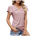 thumbnail image 1 of Birdeem T-Shirt à Manches Courtes Col en V Ample pour Femmes, 1 of 1