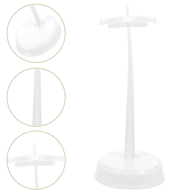 UPGRATOR 10 Pcs Supports de Poupée Mini Blancs Support Stable Hauteur Réglable pour Figurines Modèles Étagères Armoires