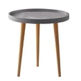 thumbnail image 1 of Rbaofujie Nordic Small Round Table Coffee Table Sofa Side Table Balcony Bedroom Rental Room Living Room Circular Small Coffee Table, 1 of 2