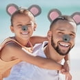 thumbnail image 4 of ZLight Mouse Costumes, Mouse Character Holiday Headband Sets. Ear Fabric. To Machine For Holiday Parties, Photo Props. 4 Pec Gray bow tie, 4 of 6