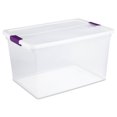 thumbnail image 2 of Sterilite 66 Quart Clear Plastic Latching Storage Container Tote, 6 Pack, 2 of 11