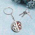 thumbnail image 1 of Meitianfacai Male And Female Small Gift Pendants Car Keychain Alloy Car Wheel Keychain Tire Rim Keychain Car Parts Model Key Chains Car Keyring Pendant, 1 of 4