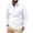 White, variant on WRKEKC Mens Long Sleeve Tee Shirts Solid Color Long Sleeve Notched Collar Polo Shirt Athletic Polo T - Shirt for Fall Winter
