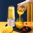 thumbnail image 4 of 400ml 6 Blades Juicer USB Rechargeable Food Travel Mini Home 6 Mixer Travel Pink, 4 of 8