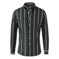 thumbnail image 1 of Cathalem Chemise Habillée pour Homme à Manches Longues Extensible Coupe Classique Chemise Boutonnée, Vert m, 1 of 3