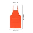 thumbnail image 3 of Under 25,Kitchen Aprons for Women and Men, Chef Apron with Pockets, Durable Cleaning and Cooking Apron, | 100%Polyester, Orange-171 $BS$3, 3 of 9
