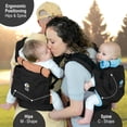 thumbnail image 4 of TwinGo Original Baby Carrier (Black Blue & Orange) - Fully Adjustable Tandem Carrier and Separates into 2 Single Carriers for Men Woman Twins and Babies 10-45 lbs, 4 of 5