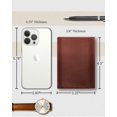 thumbnail image 4 of Trifold Wallets For Men RFID - Leather Slim Mens Wallet With ID Window Front Pocket Wallet Gifts For Men, 4 of 6