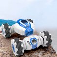thumbnail image 4 of Blue Mini Rc Stunt Car Remote Control Toy 4Wd Drift Vehicle With 360 Degree Rotation Function 6.97X4.33X1.89 Inches 1.01 Lbs, 4 of 5