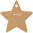 thumbnail image 4 of Star Gift Tags200PCS Paper Gift Tags with String Black Kraft Hang Tag with Feet Natural Jute Twine, 4 of 4