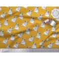 thumbnail image 2 of Soimoi Moss Georgette Fabric Pug Dog Print Sewing Fabric Yard 42 Inch Wide, 2 of 3