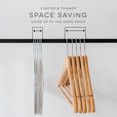thumbnail image 4 of 3 Sprouts Adult Velvet Hanger/Gray (Set of 30), 4 of 13