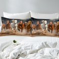 thumbnail image 3 of Erosebridal Ensemble de Draps-Housse Cheval de Course Jumeau, Literie 3D Animal Taille Jumeau, Décor Rustique de Ferme, 2 Pcs (Sans Drap Plat), 3 of 6