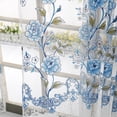 thumbnail image 4 of WIFKLSIIPG Peony Sheer Curtain Tulle Window Treatment Voile Drape Valance 1 Panel Fabric, 4 of 8