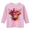 thumbnail image 4 of TZEWGL Tees For Newborn Print Round Neck Loose Short Cropped Sleeve Blouse For Baby size 13-14T, 4 of 4