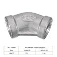 thumbnail image 4 of Unique Bargains Raccord de Tuyau Coudé à 45 Degrés, Filetage Femelle 1/4 NPT, Acier Inoxydable 304, 4 of 5