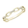 thumbnail image 1 of 0,15 Ct P.t. Forme Ronde Diamond Naturel Dernier Design Alliance pour Femmes Or Jaune Massif 14K Taille 8, 1 of 7