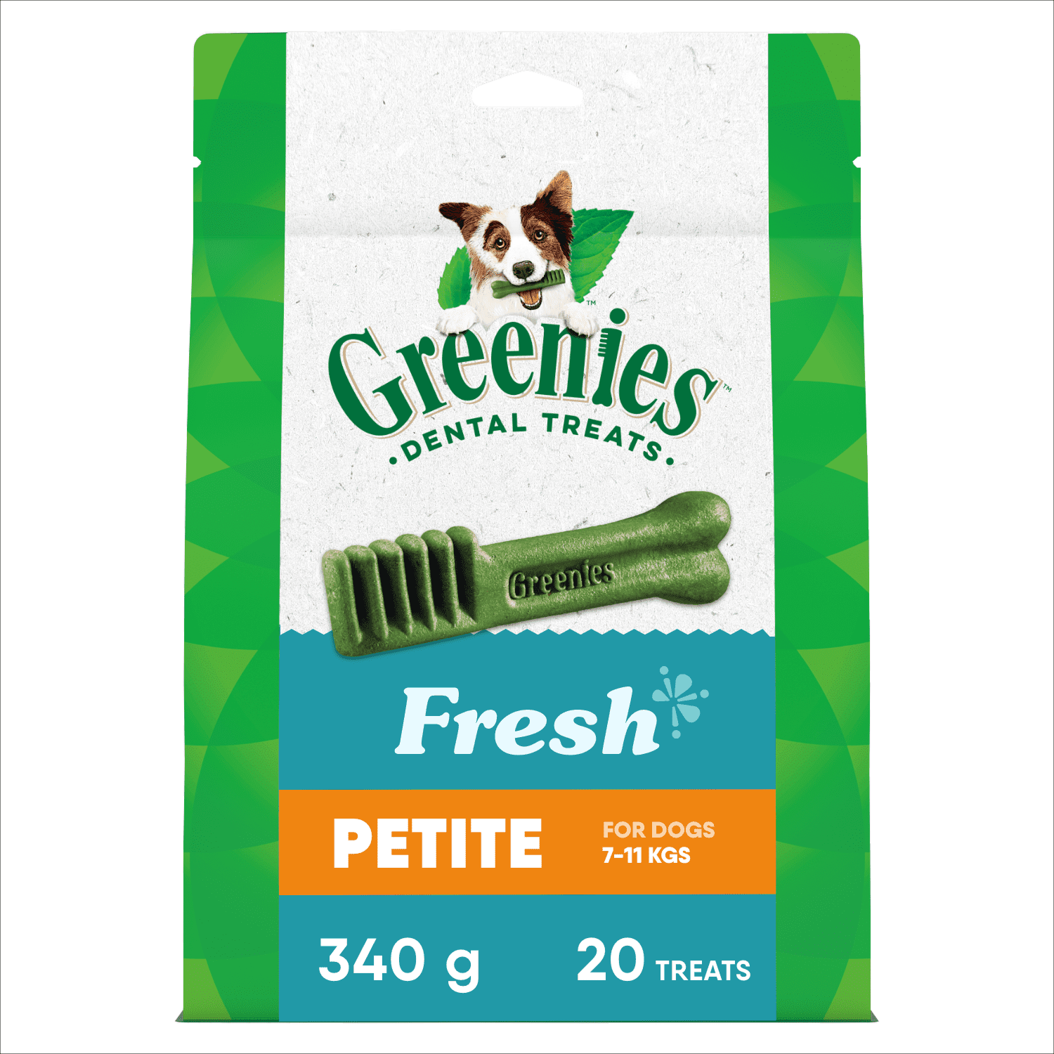 Greenies Fresh PETITE Oral Care Natural Dental Adult Dog Treats