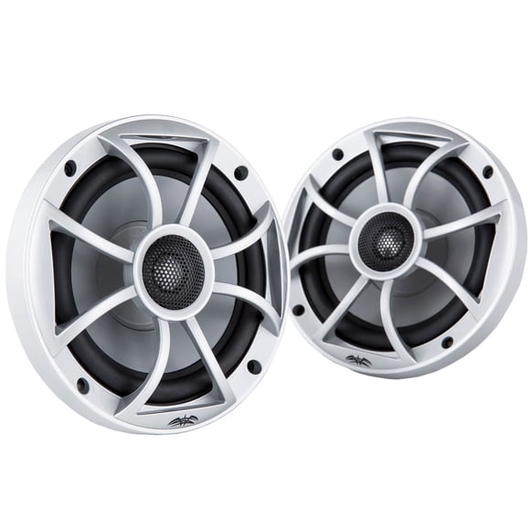 Wet Sounds 6.5 Inch 120W Component Coaxial Speakers, Silver Grille | XS-65i-S