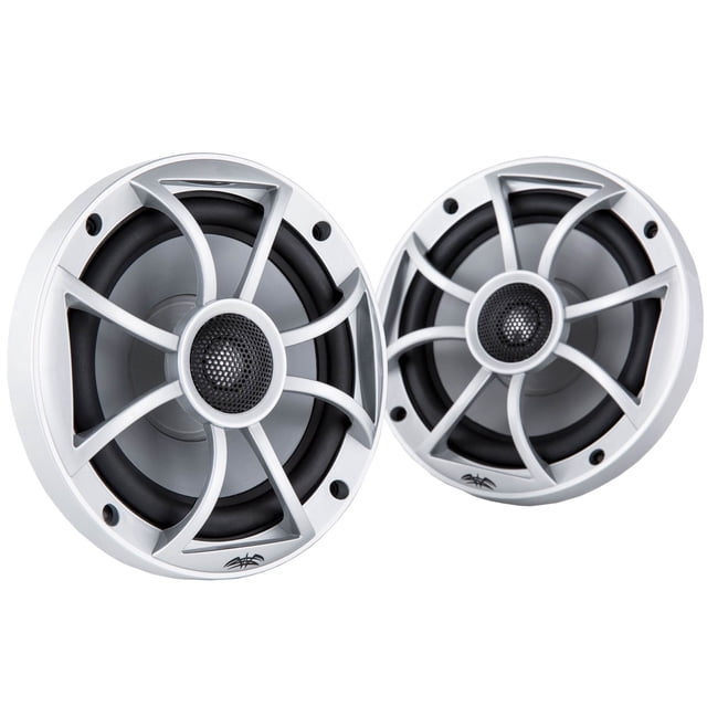 Wet Sounds 6.5 Inch 120W Component Coaxial Speakers, Silver Grille | XS-65i-S