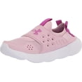 thumbnail image 2 of Under Armour Girls Runplay Sneaker, (603) Pink Fog/White/Strobe, 3 Little Kid, 2 of 2
