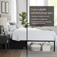 thumbnail image 5 of SGI Bedding 12 Inch Pleated Bed Skirt | Microfiber Bed Skirt | Fade Resistant, Wrinkle Free, Anti-static, Decorative, Extra Storage Space, Clutter-Free | California King, Black, 5 of 5