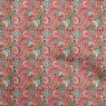 thumbnail image 1 of oneOone Velvet Red Fabric Asian Japanese Floral Craft Projects Decor Fabric Printed By The Yard 58 Inch Wide, 1 of 5