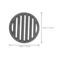 thumbnail image 2 of Phenofice Grille de Cuisson Ronde au Charbon 1 Pce Fonte Gris Foncé pour Amateurs de BBQ, 2 of 8