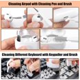 thumbnail image 3 of Djiypn Keyboard Cleaner Kit, Electronics Cleaning Kit with Retractable Big Brush, Portable 20-IN-1 Multi-Tools Kit for Phones, Tablet, Computer, PC, TV Camera Lens with 10ml Mist Spray (White), 3 of 9