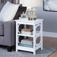 thumbnail image 3 of Convenience Concepts Omega Square End Table in White Wood Finish, 3 of 7