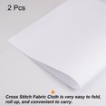 thumbnail image 3 of Unique Bargains 2Pieces 14 Count Cross Stitch Cloth 20 by 28 Inch Embroidery Fabric, White, 3 of 6