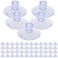 thumbnail image 3 of Shisuyan 100 Pcs Ventouses Transparentes pour Mât de Drapeau Petites Ventouses Ventouses de Table, 3 of 9