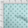 thumbnail image 1 of oneOone Viscose Chiffon Fabric Floral Block Printed Fabric 1 Yard 42 Inch Wide, 1 of 4
