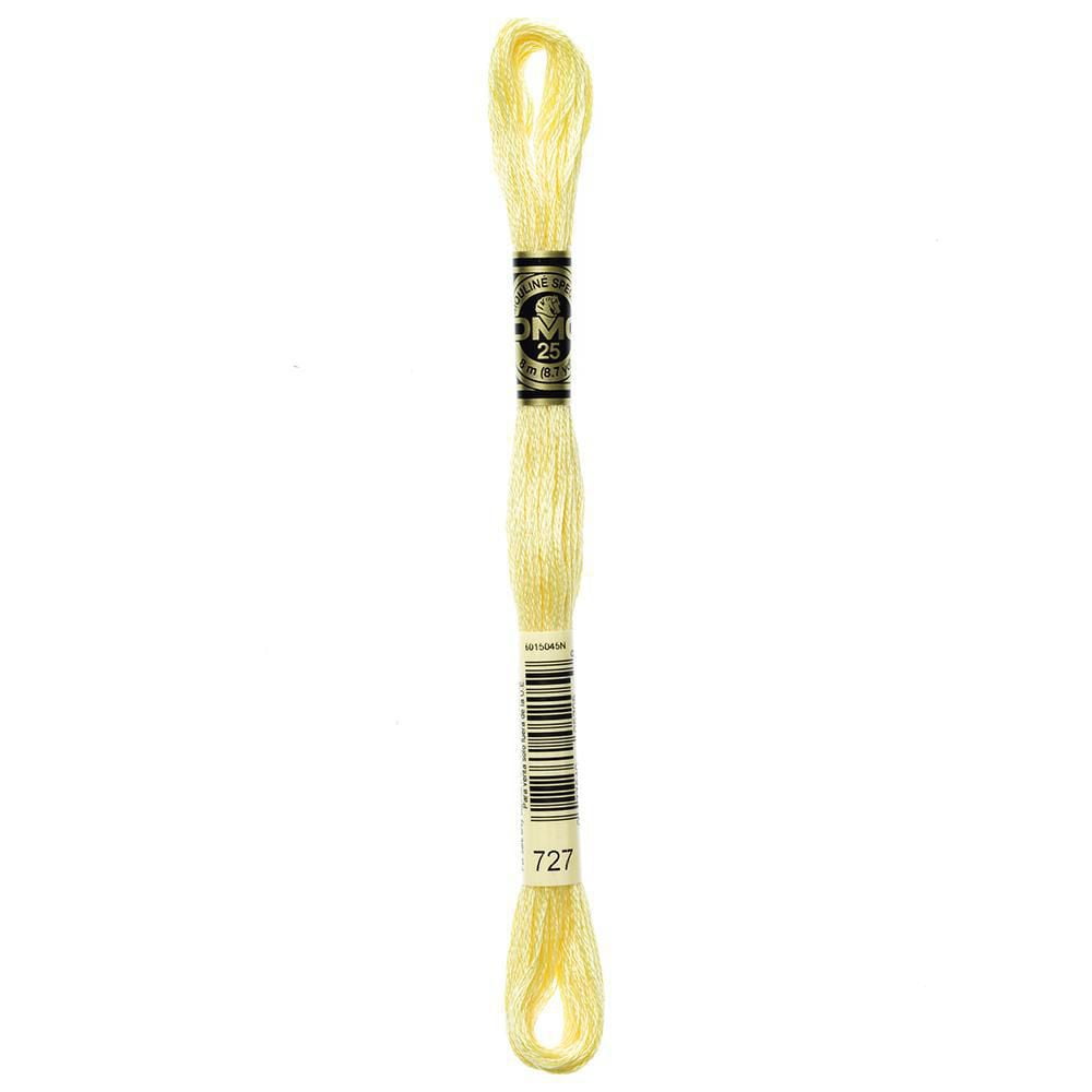 DMC coton 6 brins fil à broder 8 m (8.7 yd) jaune