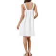 thumbnail image 3 of INSPIRE CHIC Women's Terry Wrap Bathrobe Spa Robe for Gym Pool Shower Bath Towel Robe Shower Dress XS White, 3 of 6