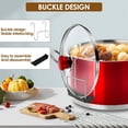 thumbnail image 4 of Oleegame 2PC Spoon And Lid Rest Stainless Slow Cooker Lid Holder Kitchen Crock Pot Lid Holder For Cooking Pot Lid Organizer Fits Most Slow Cookers Pot Lid Rack With Silicone Sink Gray, 4 of 6