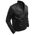 thumbnail image 1 of Black Motorcycle Jacket Leather Jackets Motorcycle Jackets Mens Black Leather Biker Jacket Mens Leather Riding Jacket Bike Jackets For Men size L, 1 of 4