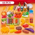thumbnail image 1 of Kids Pretend Play Kitchen Toys Mini Food Toys Simulation Cookware Cooking BBQ Oven Kit Role Play Game Educational Gift Children, 1 of 7