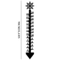 thumbnail image 2 of JASKFLY Snow Ruler 24 Inch Metal Snow Gauge for Outdoor Christmas Holiday Decoration with Snowflake Design,Home Decor|Iron,E, 2 of 9
