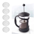 thumbnail image 1 of LHCER French Press Filter Mesh,Coffee Filter Screen,5Pcs 80 Mesh Stainless Steel Filter Screen Replacement for 350ml French Press Coffee Maker, 1 of 8