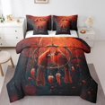 thumbnail image 1 of Ensemble Douillette 7 Pcs Cardinal Lit Double Tout-en-un, Ensembles de Literie Attrape-Rêves, Ensemble de Draps Boho Plume avec Douillette Ensemble de Lit Animaux de la Forêt, Décor Bohème Exotique, 1 of 5