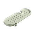 thumbnail image 2 of Vrorvz Support Organisateur de Robinet d'Évier de Cuisine en Acier Inoxydable Ajustable pour Rangement de Savon, Éponge et Serviette, Résistant à la Rouille et Installation Facile pour Salle de Bain Ou Comptoir, 2 of 7